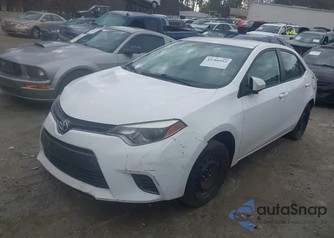 2016 Toyota Corolla Le from USA, damaged, VIN 2T1BURHE4GC610064
